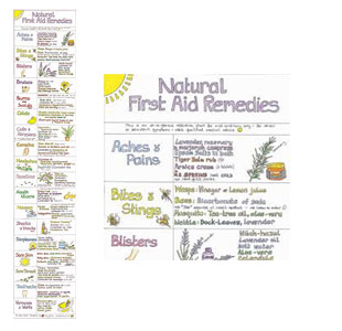 Natural First Aid Remedies Chart