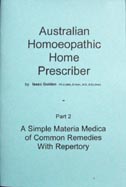 Australian Homoeopathic Home Prescriber - Part 2